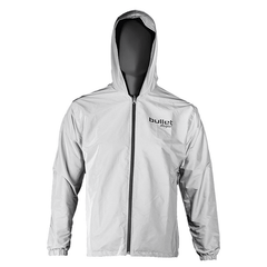 Chaqueta Bullet Doble Faz Fem Negro Gris