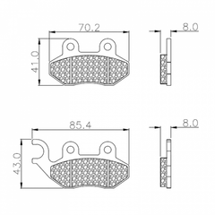 Pastillas Kross 10300