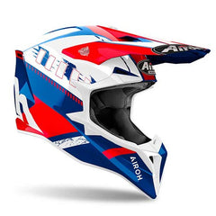 Casco Airoh Wraaap Feel Azul Rojo