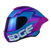 Casco Edge Shangai Quartz Fucsia Azul