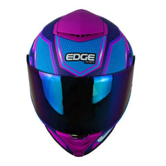 Casco Edge Shangai Quartz Fucsia Azul