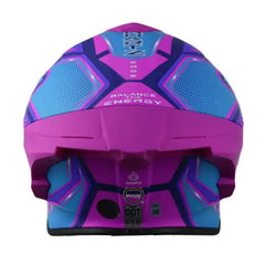 Casco Edge Shangai Quartz Fucsia Azul