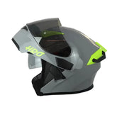 Casco Hro 3400Dv Evo Nardo Amarillo Visor Iridium Silver