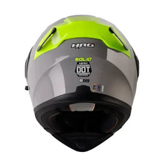 Casco Hro 3400Dv Evo Solid Gris Amarillo Visor Iridium Silver