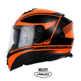 Casco Ls2 800 Storm Dodger Naranja Neón