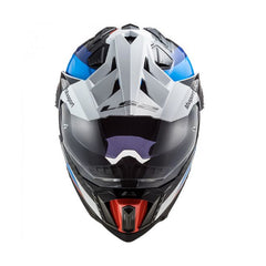 Casco Ls2 MX-701 Carbón Frontier Negro Azul
