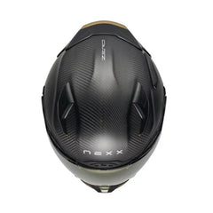 Casco Nexx Wst3 Carbon Zero Pro Negro Visor Iridium Dorado