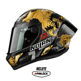 Casco Nolan X-804 Ultra Carbon Checa Dorado