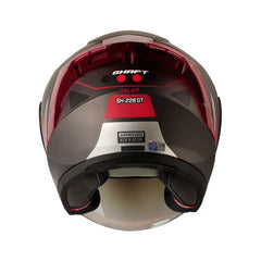Casco Shaft 226 Gt Balam Negro Rojo Visor Iridium Rojo