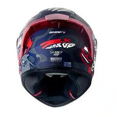 Casco Shaft 526sp Evo Rise Up Gris Oscuro Visor Iridium Rojo