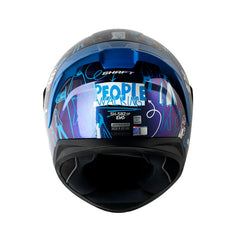 Casco Shaft 582Sp Evo People Walk Camaleon Blanco Visor Iridium Azul