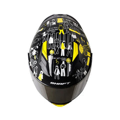 Casco Shaft 582Sp Evo People Walk Negro Amarillo Visor Iridium Silver