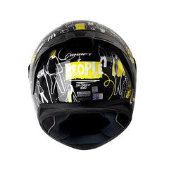 Casco Shaft 582Sp Evo People Walk Negro Amarillo Visor Iridium Silver