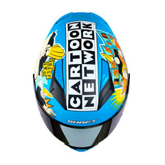 Casco Shaft 582Sp_Evo Johny Bravo Azul Full Color Visor Iridium Dorado