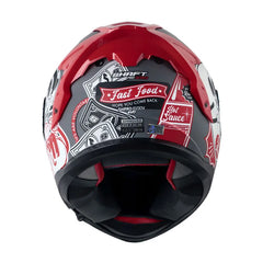 Casco Shaft 610Dv Evo Fast Food Gris Rojo