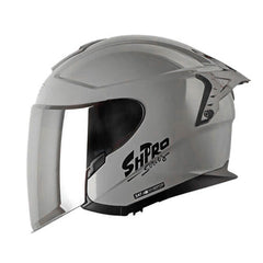 Casco Shaft Pro 240Dv Solid Gris Negro Visor Iridium Silver