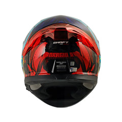 Casco Shaft Pro 612Dv Evo Dracula Negro Rojo Visor Iridium Rojo