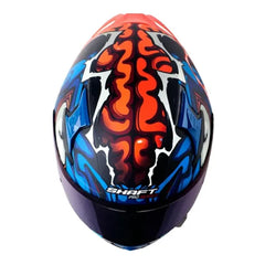 Casco Shaft Pro 612Dv Evo The Abisal Negro Azul Visor Iridium Azul