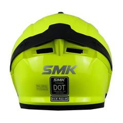 Casco Smk Typhoon Verde Fluorescente