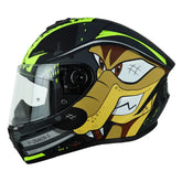 Casco Spartan Draken Csa Nostra Gris Amarillo