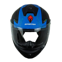 Casco Spartan Draken Csa Nostra Gris Azul