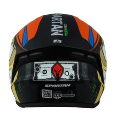 Casco Spartan Draken Csa Nostra Gris Azul