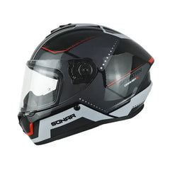 Casco Spartan Draken S Sonar Negro Gris Blanco