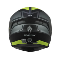 Casco Spartan Draken S Sonar Negro Gris Verde