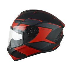 Casco Spartan Draken S Sun Ray Negro Rojo