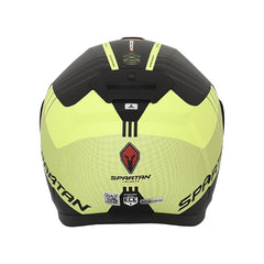 Casco Spartan Gecko Sv Epic Gris Amarillio