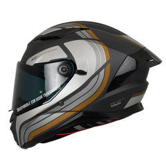 Casco Spartan Panther SV Tribute Gris Mate Dorado