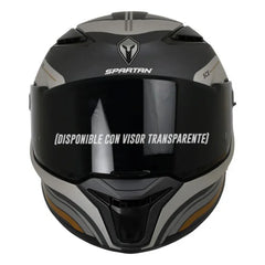 Casco Spartan Panther SV Tribute Gris Mate Dorado