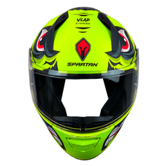 Casco Spartan Stinger Vladprint Amarillo Mate