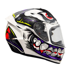 Casco Spartan Stinger Vladprint Blanco Brillo