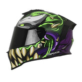 Casco X-Sports V151 Hulk Morado Verde