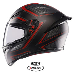Casco Agv K1-S Multisling_063 Negro Rojo