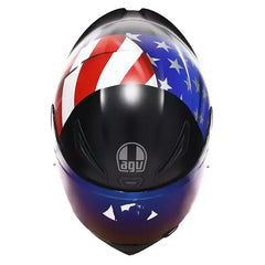 Casco Agv K1s Flag Usa Azul Rojo