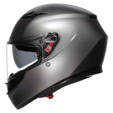 Casco Agv K3 Mono Matt Luna Grey Gris