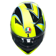 Casco Agv K3 Sv Rossi Wt Phillip Island 2005 Amarillo Negro