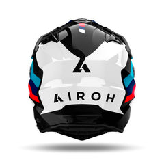 Casco Airoh Commander 2 Doom Negro Azul Rojo