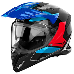 Casco Airoh Dual Bandit Tune Azul Rojo