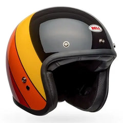 Casco Bell Custom 500 Rif Negro Amarillo Naranja Rojo