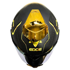 Casco Dc Shanghai Goldex Negro Dorado
