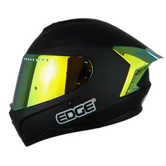 Casco Edge Extreme Solid Negro Dorado