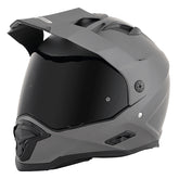 Casco Fp Barstow S5 Titanio Mate Visor Smoke