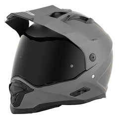 Casco Fp Barstow S5 Titanio Mate Visor Smoke