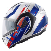 Casco Givi X30 Pulsar Blanco Azul Rojo