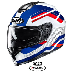 Casco Hjc C70n Belis Mc21 Azul Rojo