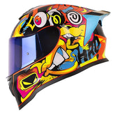 Casco Hro 506Sp Funky Naranja Amarillo Neon