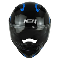 Casco ICH 3120 Mixamo Negro Azul Visor Transparente